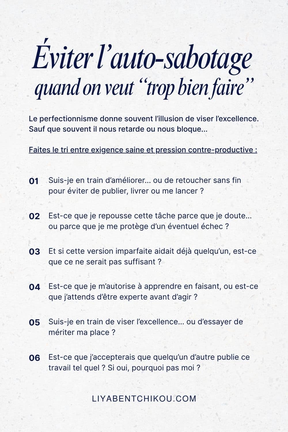 6 questions pour éviter l'auto sabotage quand on a peur de mal faire 6 questions pour éviter l'auto sabotage quand on a peur de mal faire